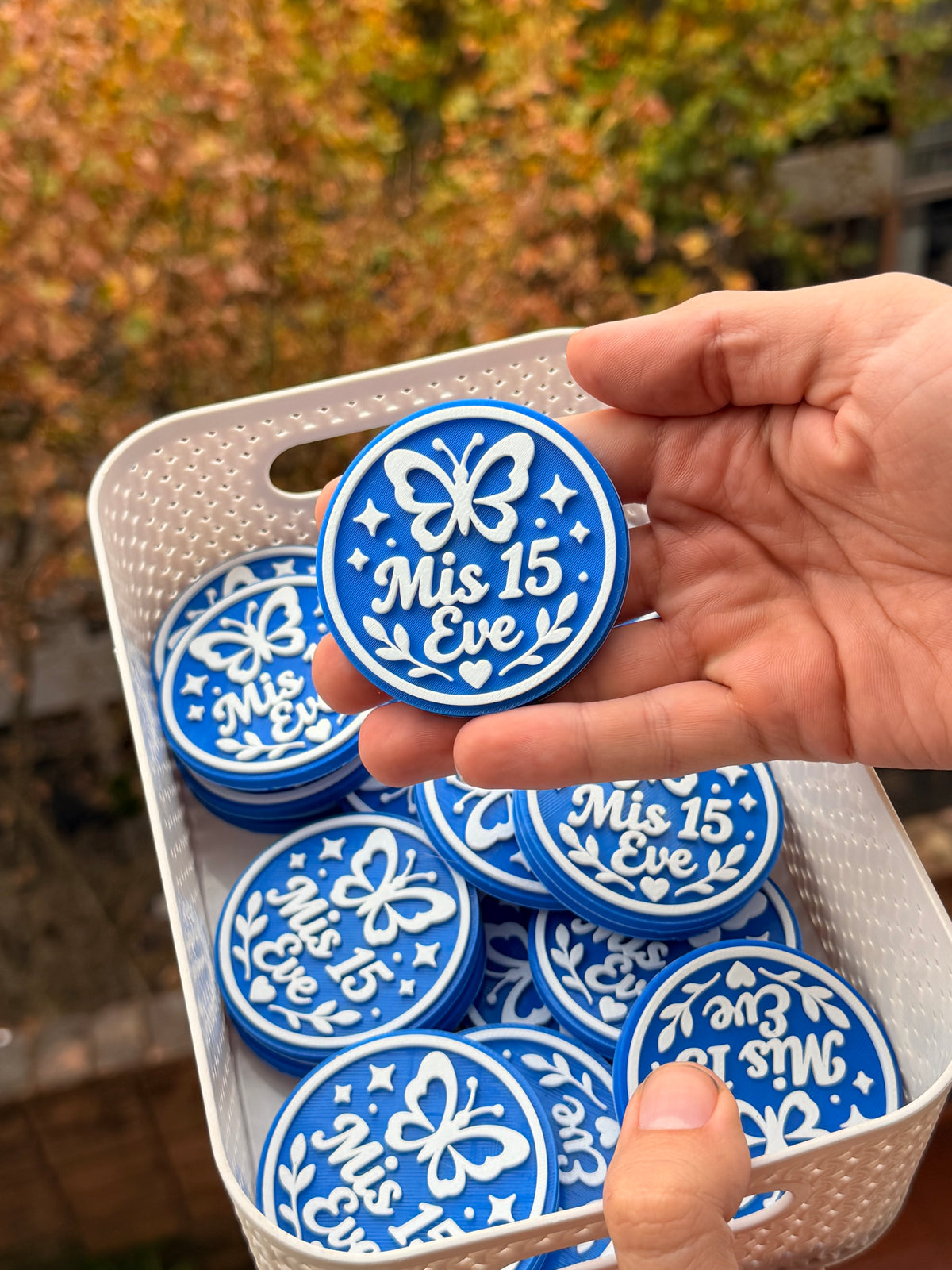Imanes personalizados - Mariposa con estrellitas