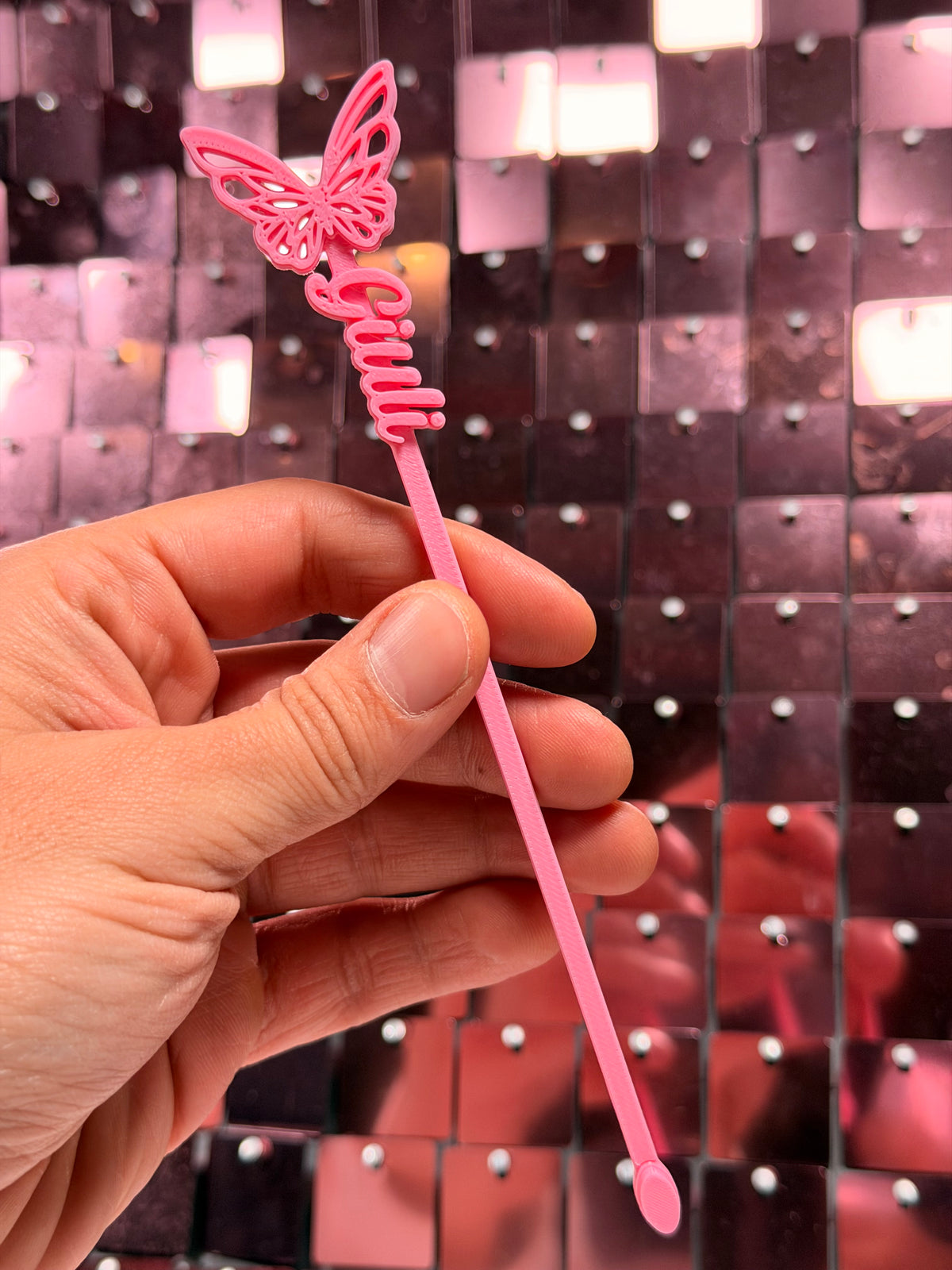 Revolvedores de trago Personalizados - Royal Butterfly XV