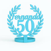 “Celebrando en Grande” – Servilletero de Cumpleaños con Nombre y Edad