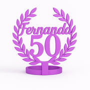 “Celebrando en Grande” – Servilletero de Cumpleaños con Nombre y Edad
