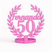 “Celebrando en Grande” – Servilletero de Cumpleaños con Nombre y Edad