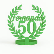 “Celebrando en Grande” – Servilletero de Cumpleaños con Nombre y Edad