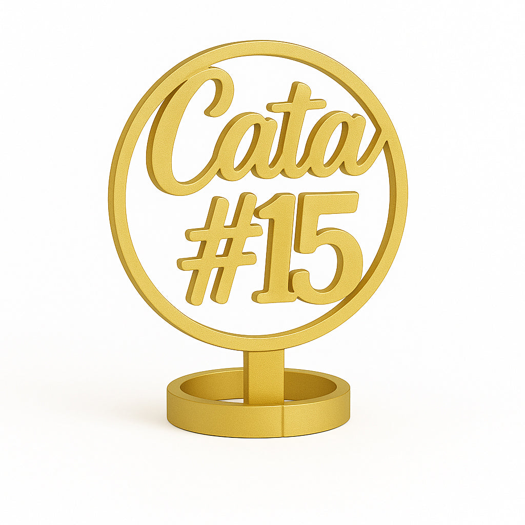 “Dulce Quince” – Servilletero con Nombre y #15