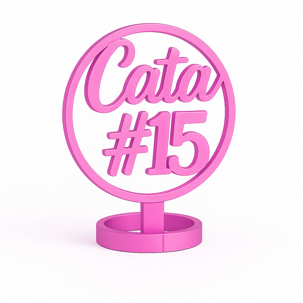 “Dulce Quince” – Servilletero con Nombre y #15