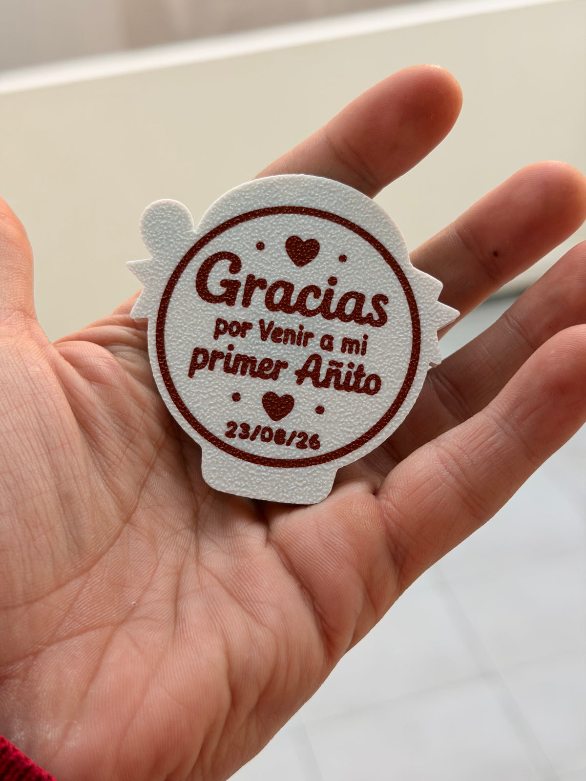 Imanes personalizados - Osito en globo aerostático