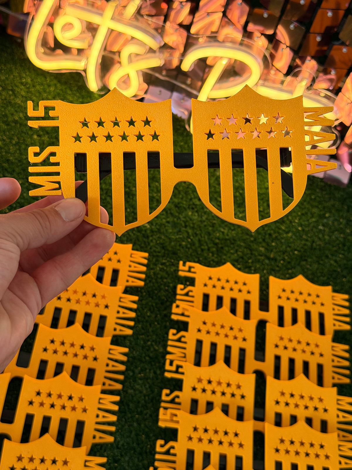 Lentes Personalizados de Cotillon "Peñarol"