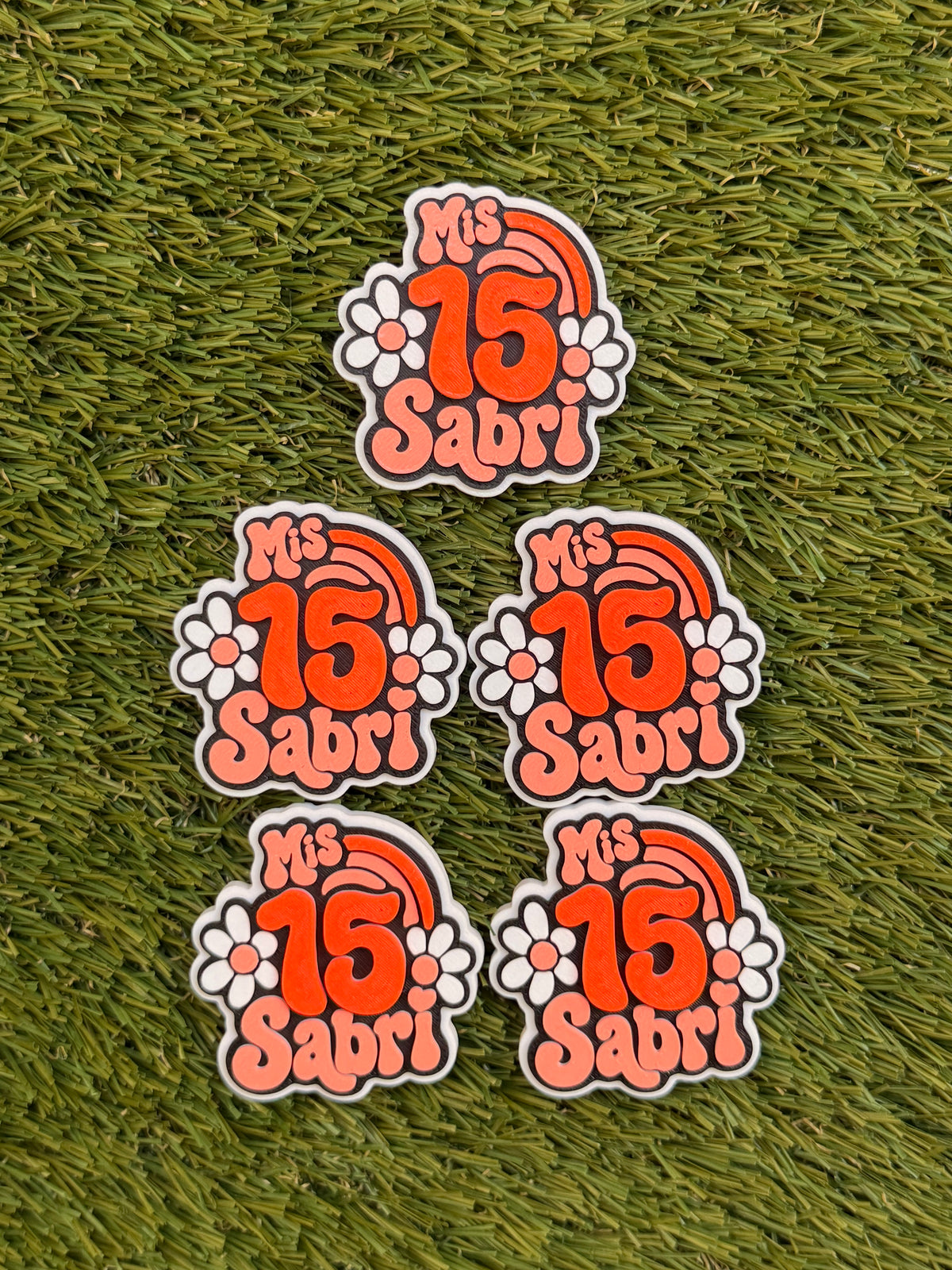 Imanes personalizados - Retro Flower