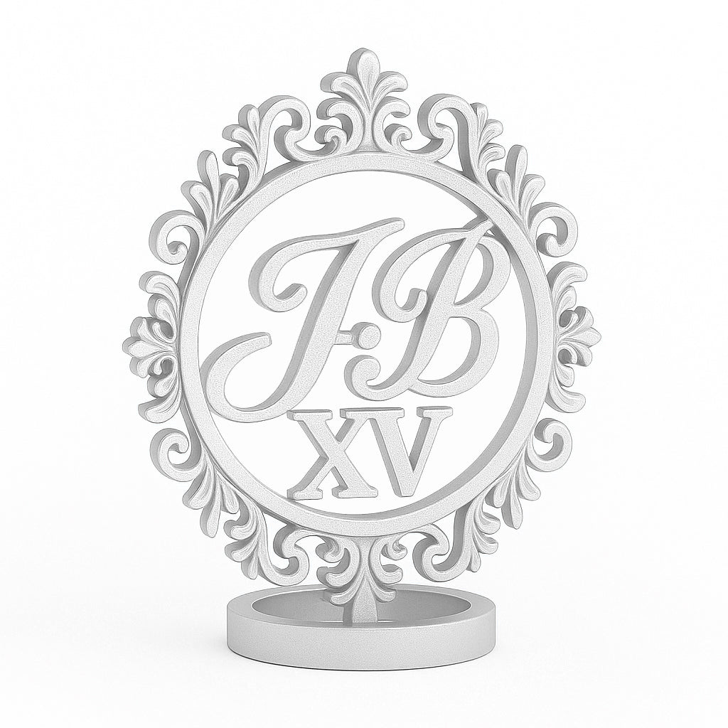 “Iniciales de Quince” – Servilletero con Iniciales y XV