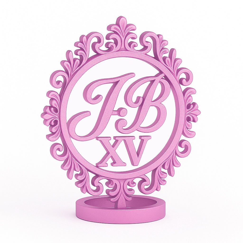 “Iniciales de Quince” – Servilletero con Iniciales y XV