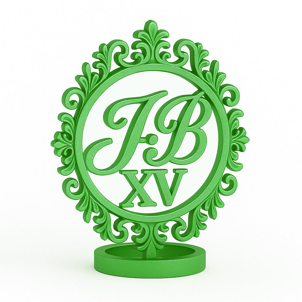 “Iniciales de Quince” – Servilletero con Iniciales y XV