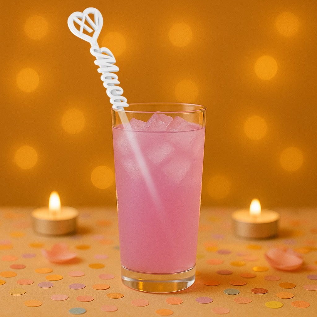 Revolvedores de trago Personalizados - Golden Love XV