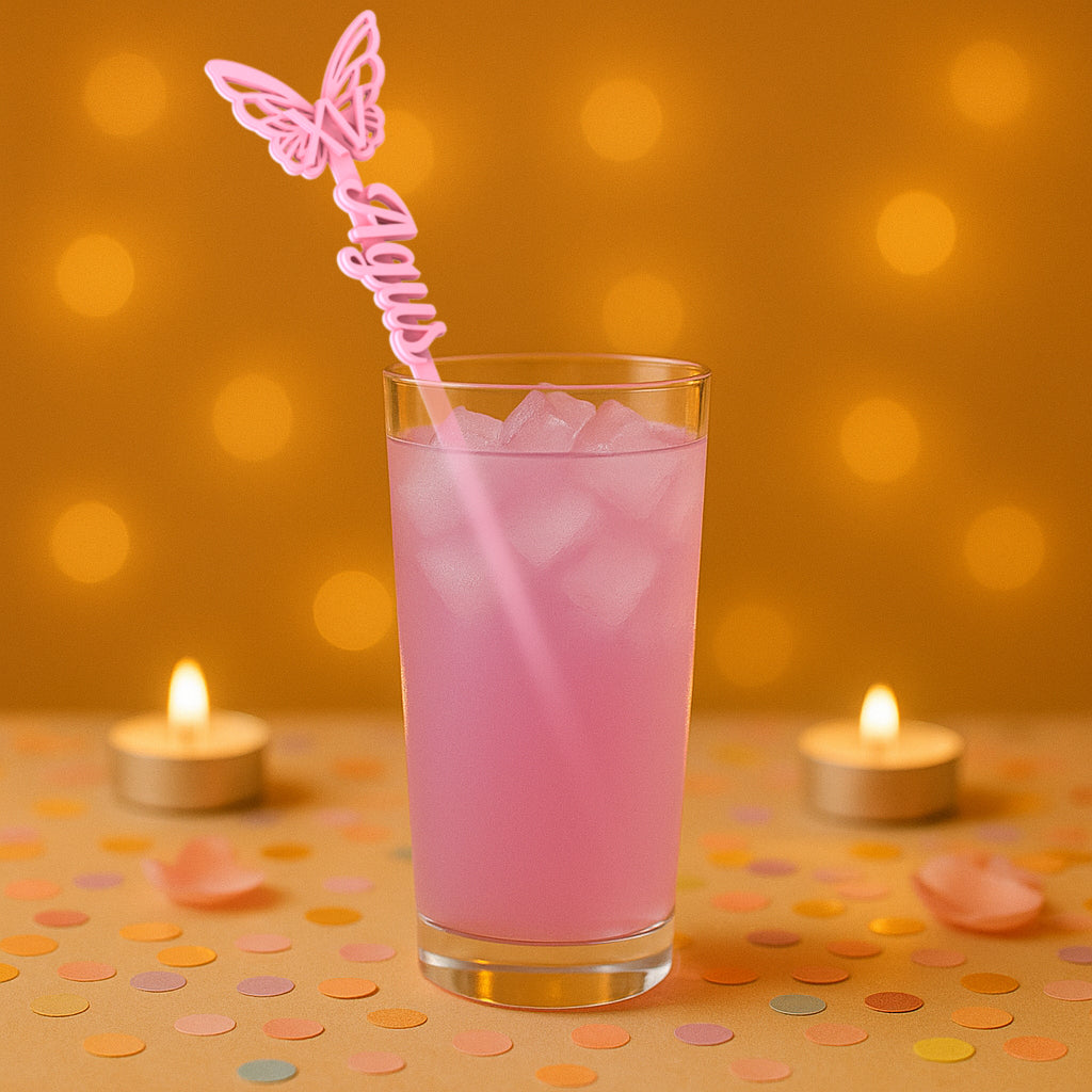 Revolvedores de trago Personalizados - Royal Butterfly XV