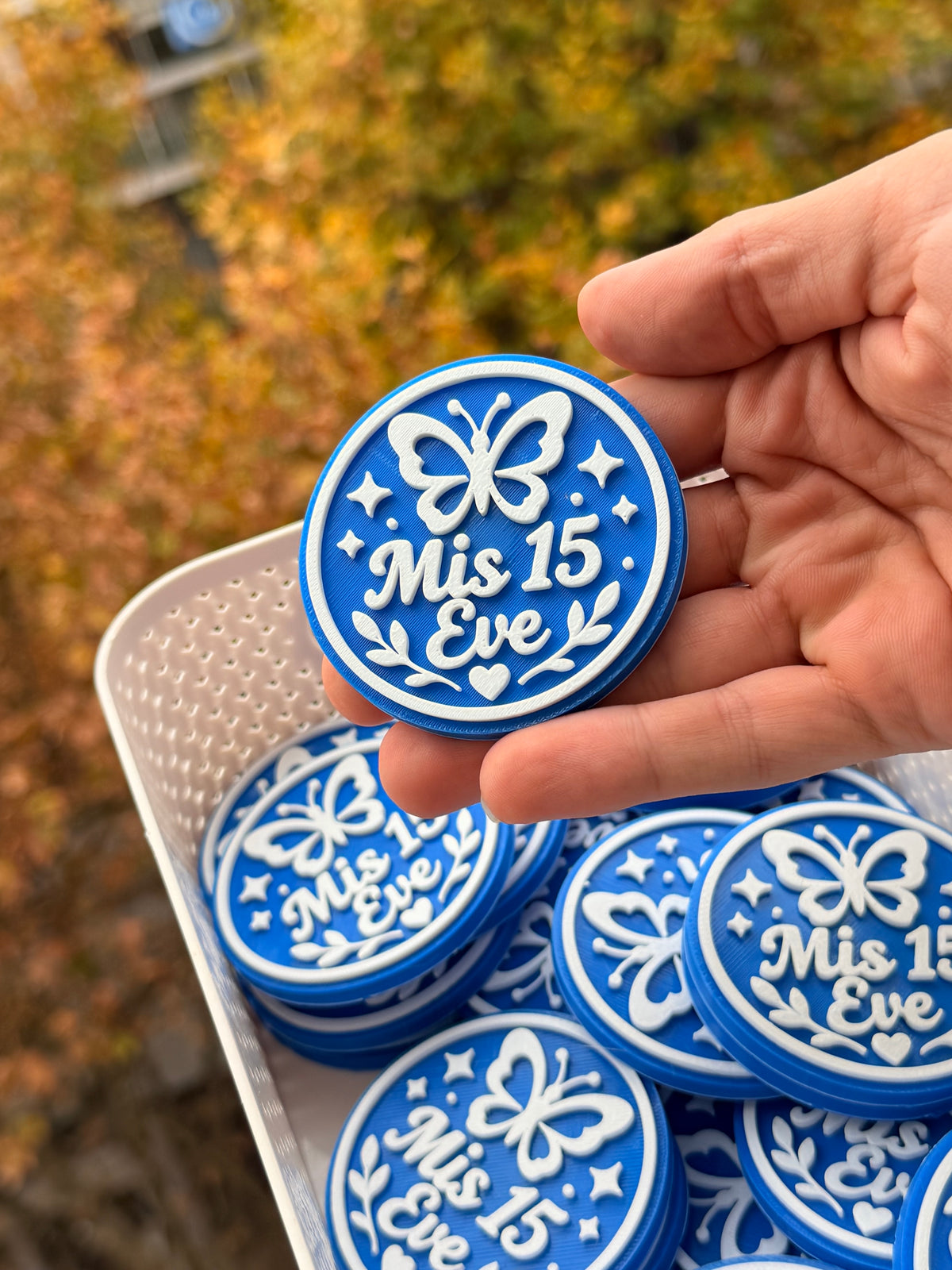 Imanes personalizados - Mariposa con estrellitas