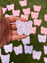 Imanes personalizados - Mariposa y margarita