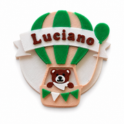 Imanes personalizados - Osito en globo aerostático