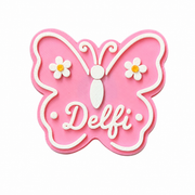 Imanes personalizados - Mariposa y margarita