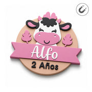 Iman Personalizados – Vaquita - Rosa