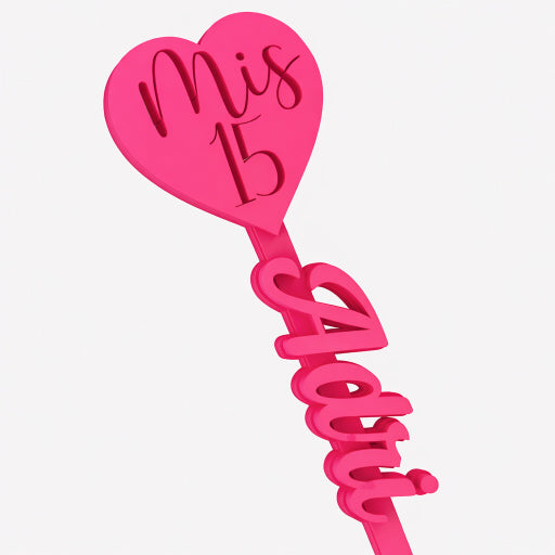 Revolvedores de trago Personalizados Boda Nombres - Amour 15