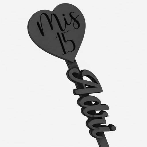 Revolvedores de trago Personalizados Boda Nombres - Amour 15