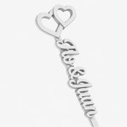 Revolvedores de trago Personalizados Boda Nombres - Endless Hearts