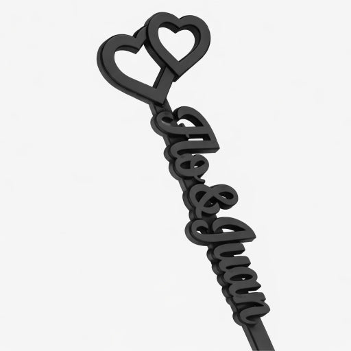 Revolvedores de trago Personalizados Boda Nombres - Endless Hearts