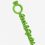 Revolvedores de trago Personalizados de Boda Nombres - Infinity Ring - 17 cm / Amarillo Fluor