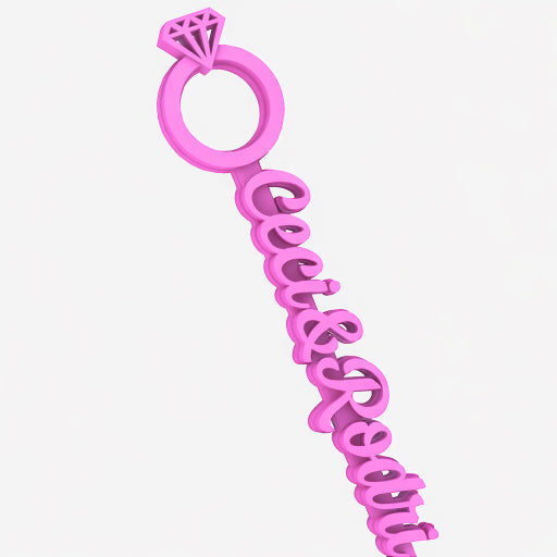 Revolvedores de trago Personalizados de Boda Nombres - Infinity Ring