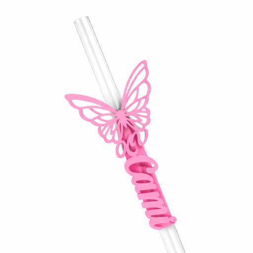 Sorbitos de trago Personalizados - Amarillo Fluor / Butterfly 15