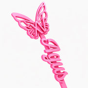Revolvedores de trago Personalizados - Royal Butterfly XV - 17 cm / Amarillo Fluor