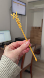 Revolvedores de trago Personalizados - Golden XV
