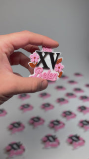 Imanes personalizados - Floral 15