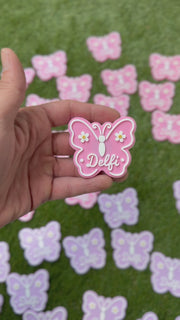 Imanes personalizados - Mariposa y margarita
