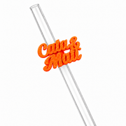 Sorbitos de trago Personalizados – Nombres Unidos — Naranja Fluor