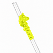 Sorbitos de trago Personalizados – Unicornio — Amarillo Fluor
