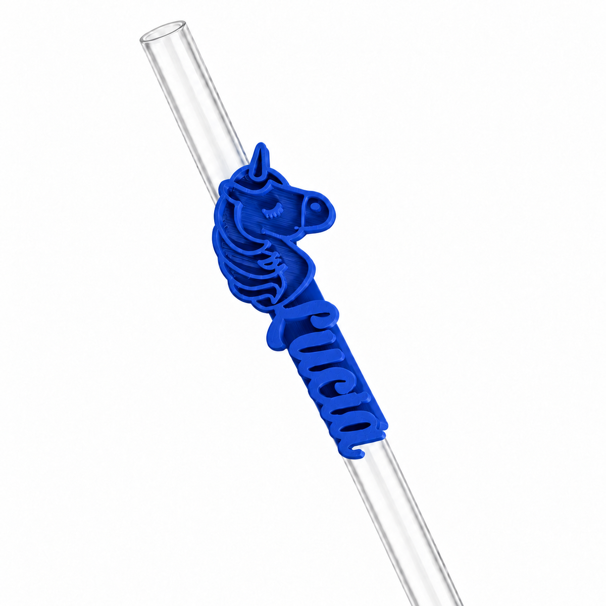 Sorbitos de trago Personalizados – Unicornio — Azul
