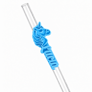 Sorbitos de trago Personalizados – Unicornio — Celeste