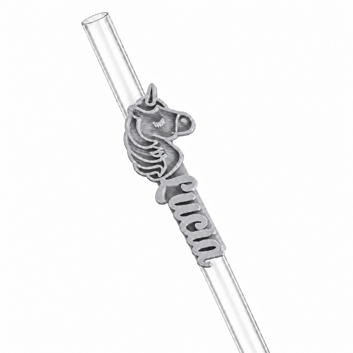 Sorbitos de trago Personalizados – Unicornio — Plateado