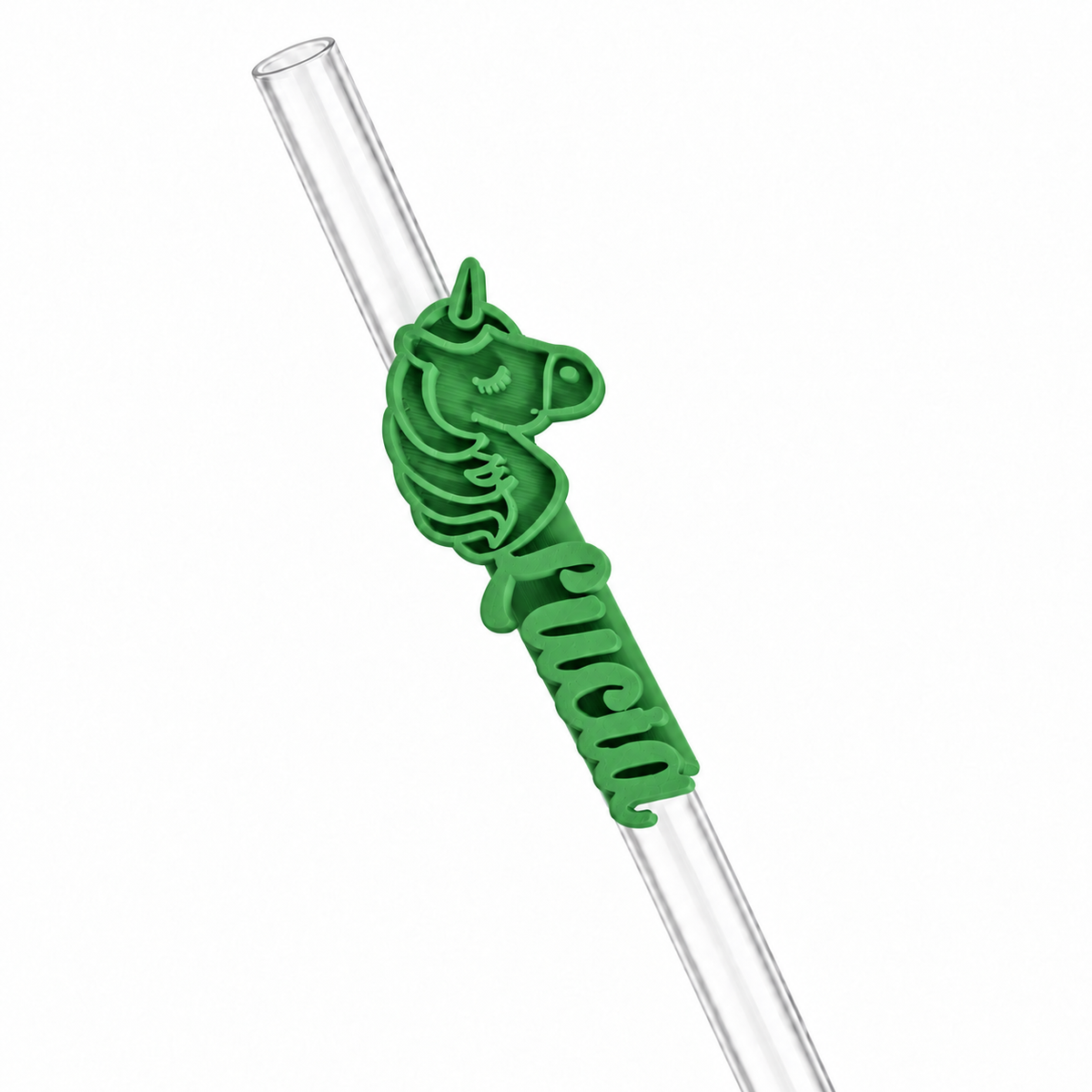 Sorbitos de trago Personalizados – Unicornio — Verde