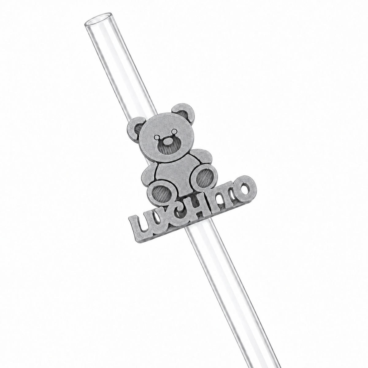 Sorbitos de trago Personalizados – Osito — Plateado