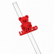 Sorbitos de trago Personalizados – Osito — Rojo
