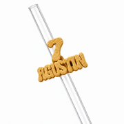 Sorbitos de trago Personalizados – Número Pop — Dorado