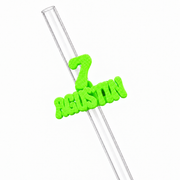 Sorbitos de trago Personalizados – Número Pop — Verde Fluor