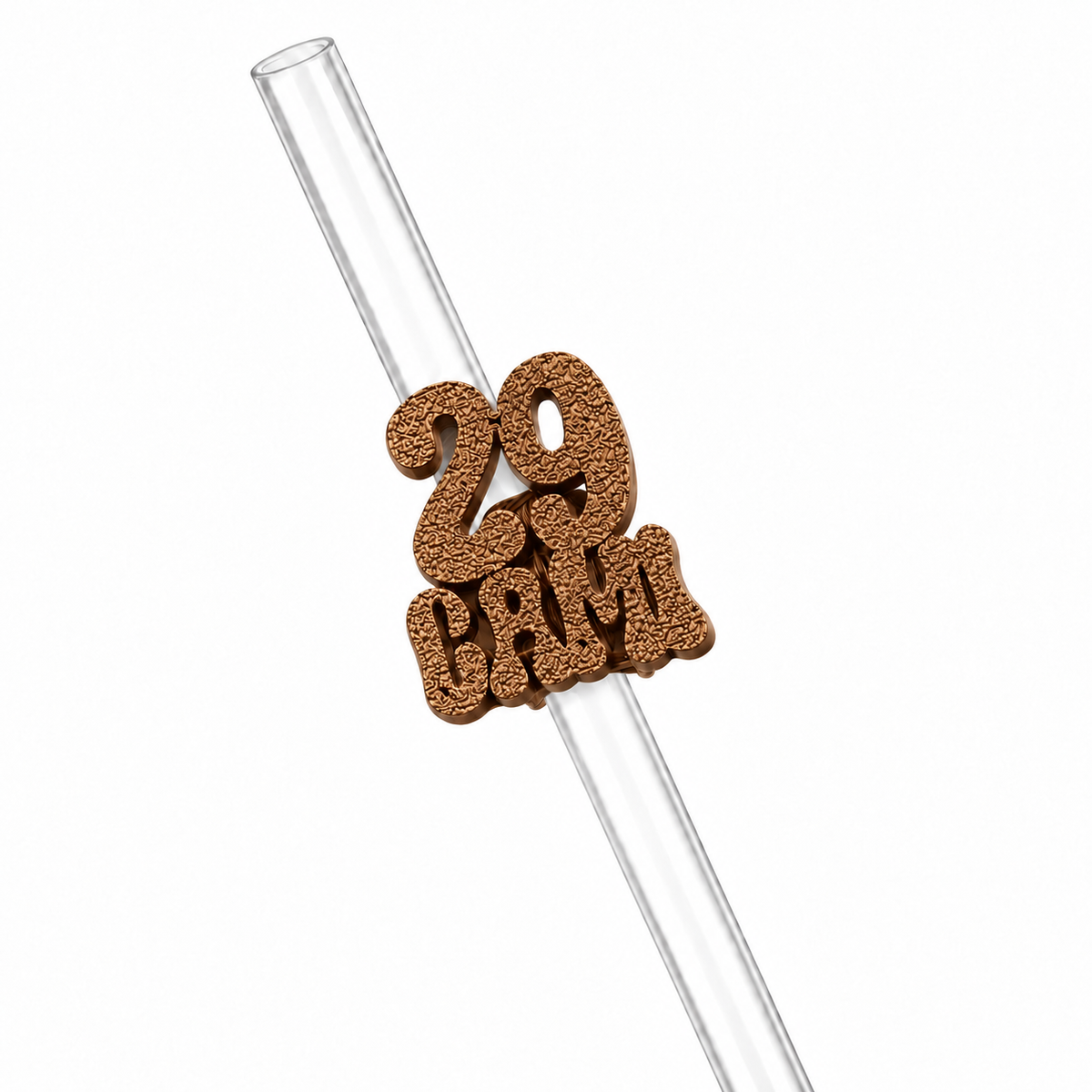 Sorbitos de trago Personalizados – Número Clásico — Bronce