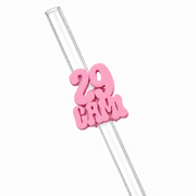 Sorbitos de trago Personalizados – Número Clásico — Rosa