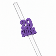 Sorbitos de trago Personalizados – Número Clásico — Violeta