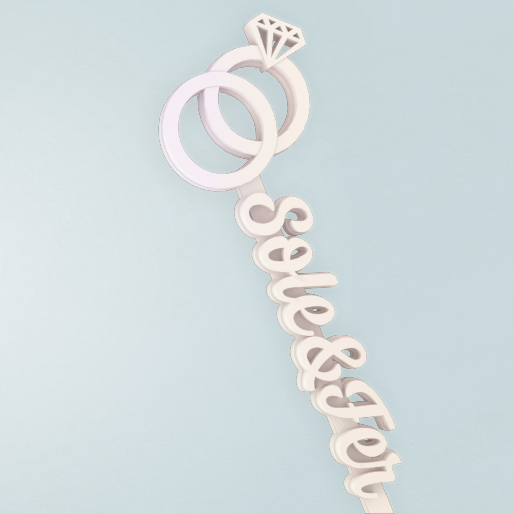 Revolvedores de trago Personalizados de Boda Nombres - Eternal Union