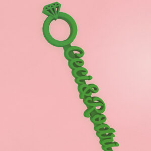 Revolvedores de trago Personalizados de Boda Nombres - Infinity Ring