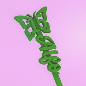 Revolvedores de trago Personalizados Cumple de 15 - Butterfly 15