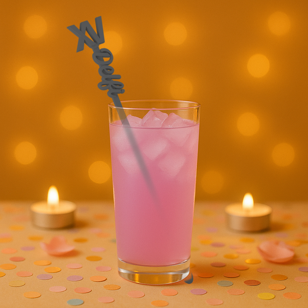 Revolvedores de trago Personalizados - Golden XV - Imagen 2