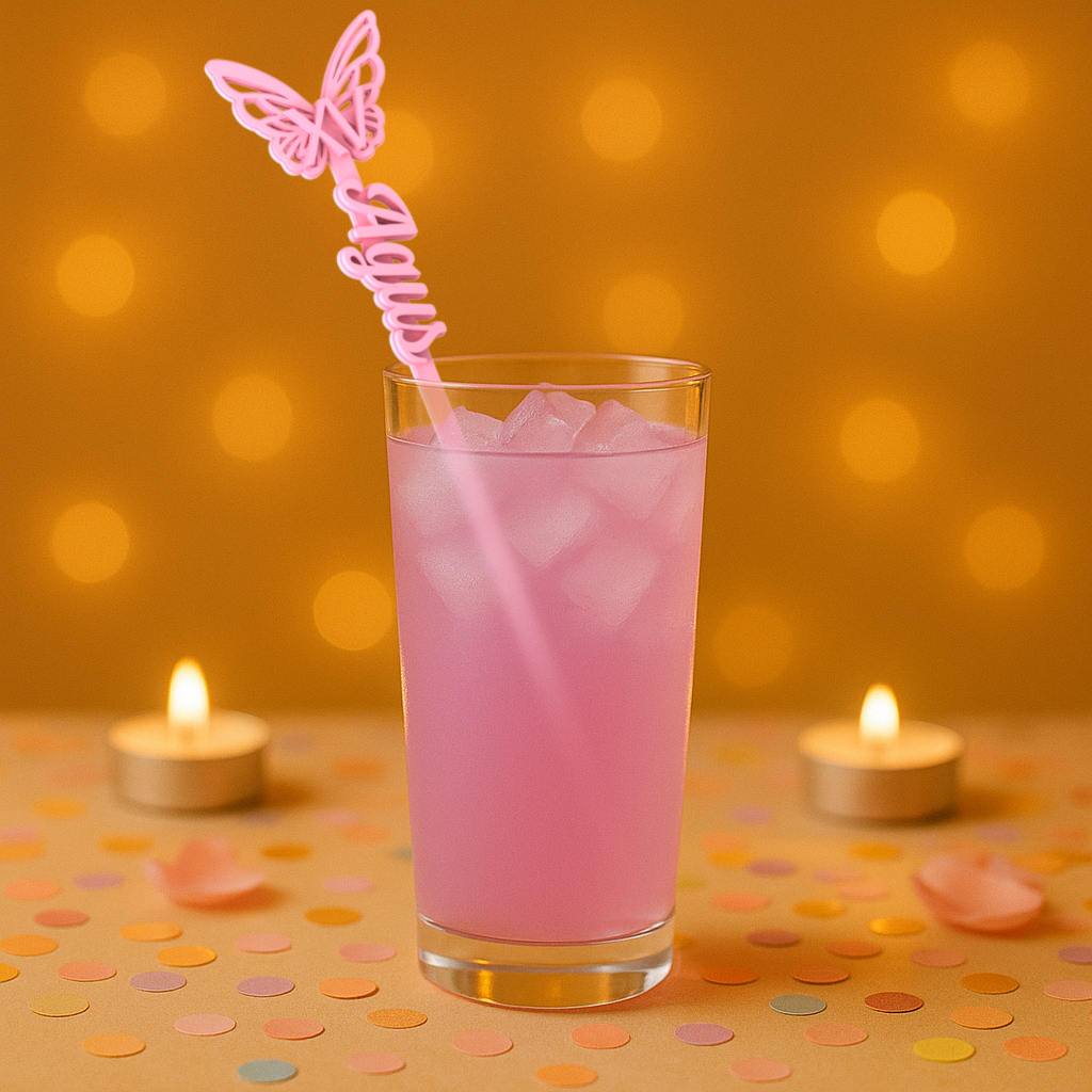 Revolvedores de trago Personalizados - Royal Butterfly XV - Imagen 2